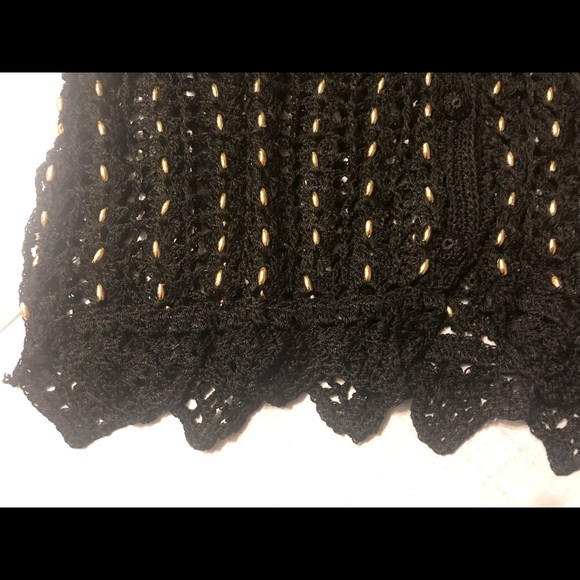 NEW Crocheted Beads Vest Jacket Bolero - Picture 7 of 8